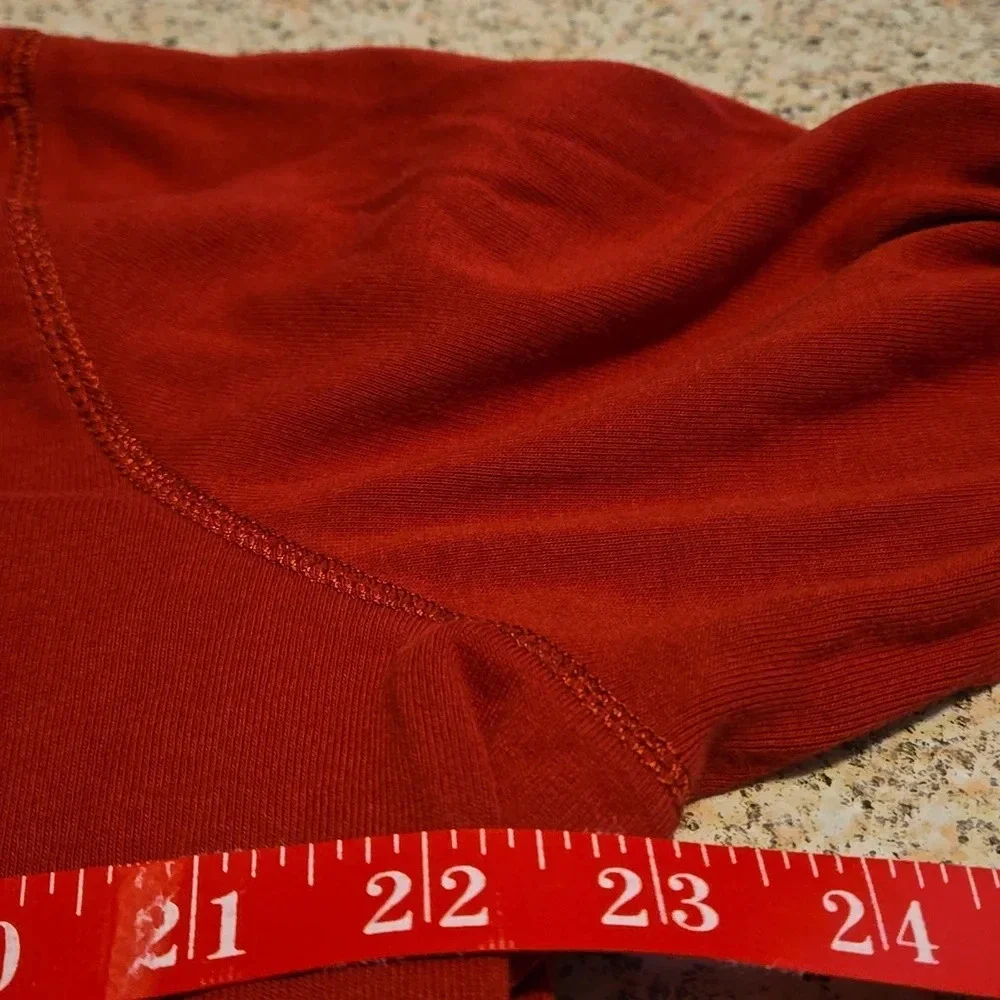 Covingington Deep Rose Pink with Neck edging Long Sleeve Tee Women Size 20/22W - Picture 5 of 8